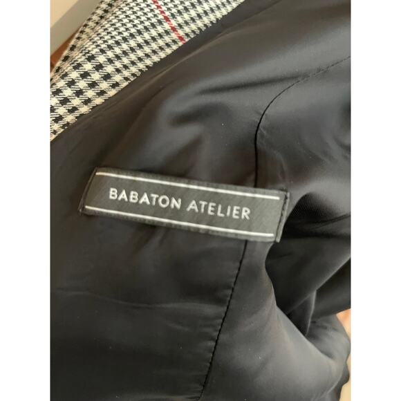 Babaton Atelier Glen Check Double-Breasted Plaid Blazer – Size 4 - Picture 5 of 7